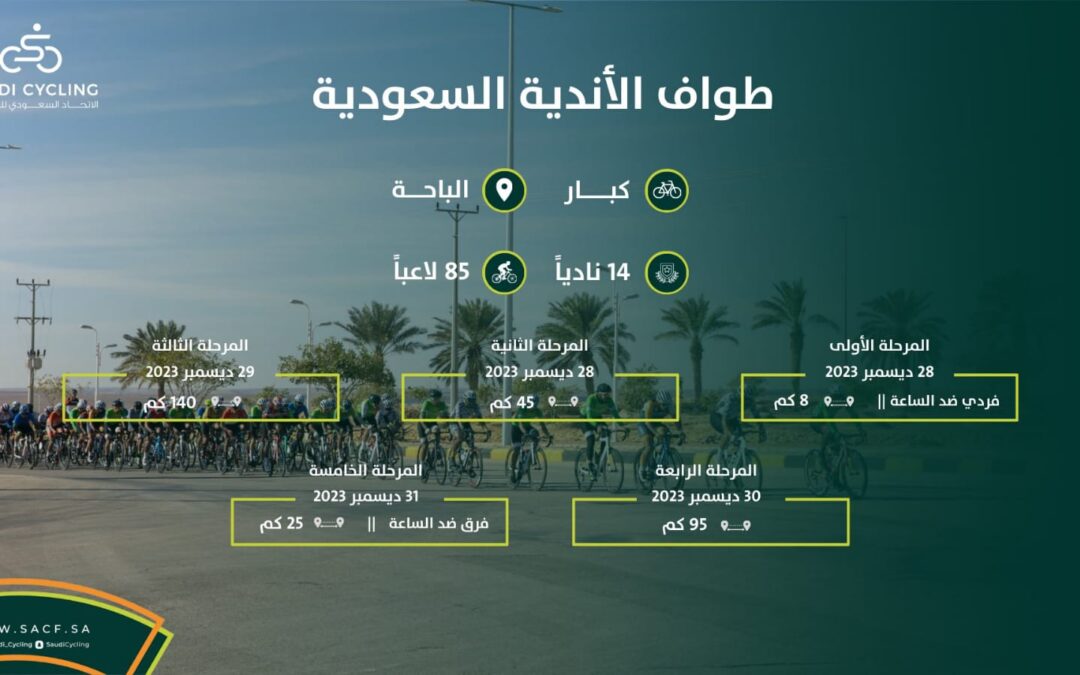 دراجات السلام تشارك في طواف الأندية السعودية