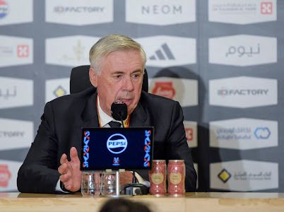 في المؤتمر الصحفي عقب النهائي.. آنشيلوتي: الهدوء سر الفوز باللقب.. والسعودية تتطور كروياً     فينيسيوس: تعاون زملائي سر تألقي.. ورونالدو قدوتي