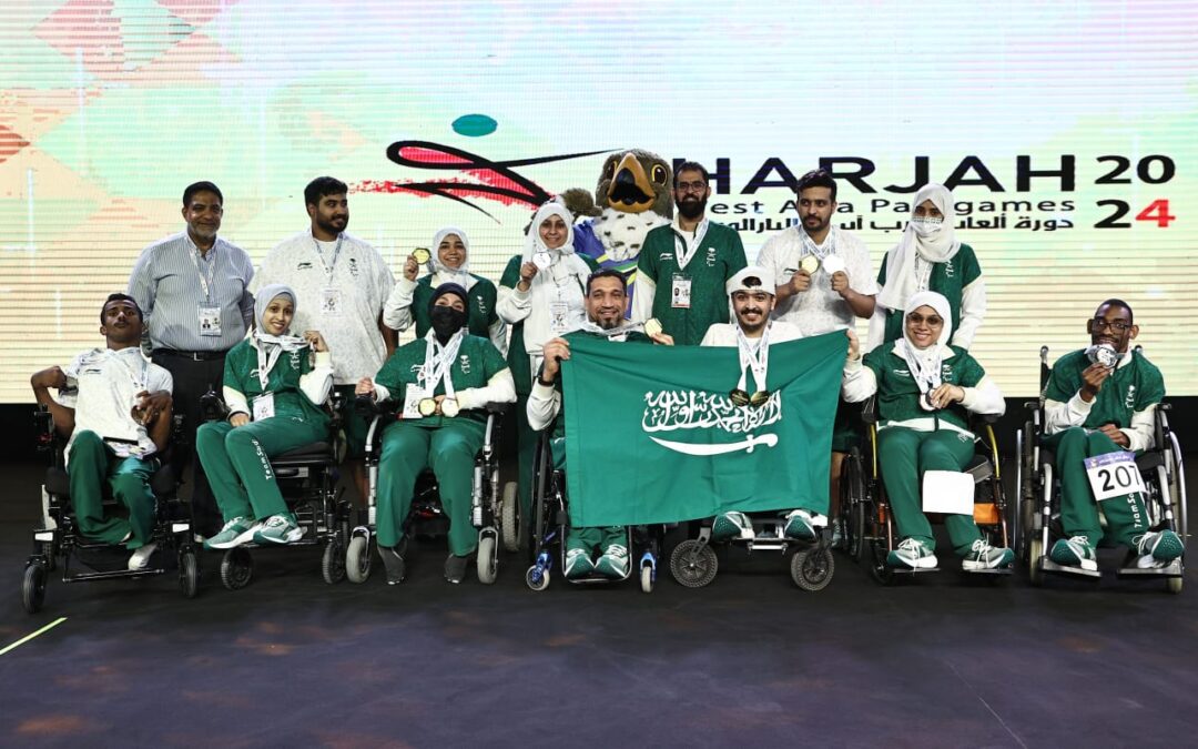 7 ميداليات لأبطال الأخضر السعودي للبوتشيا في ثاني أيام دورة العاب غرب آسيا البارالمبية الرابعة