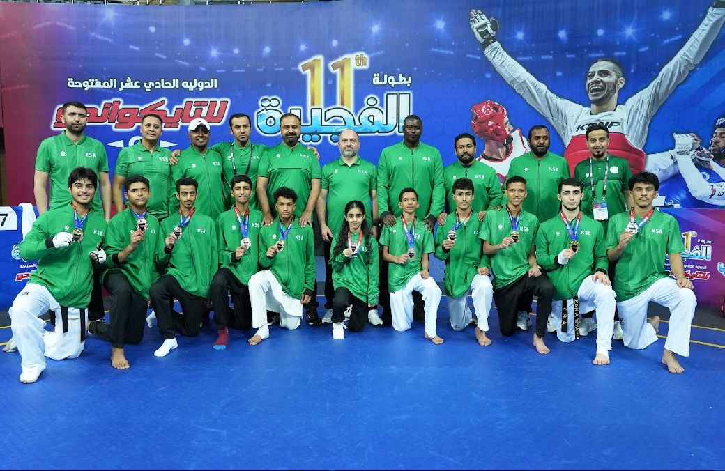 منتخبات السعودية للتايكوندو تتسلطن في الصراع العربي بالفجيرة