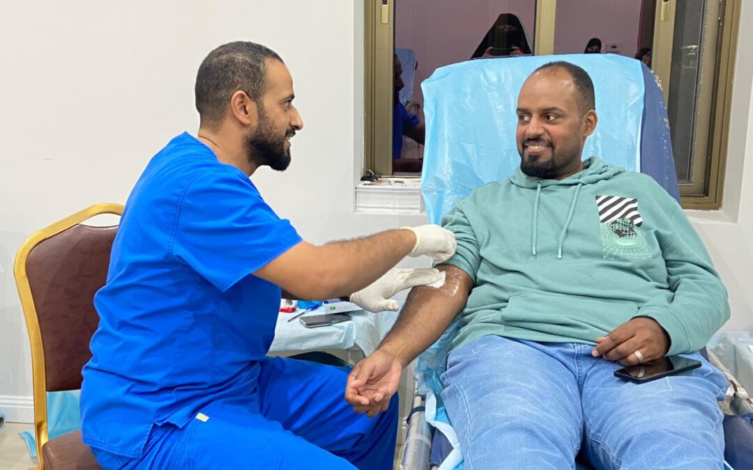 في بر سنابس.. اليوم الثاني من “أنت نقطة حياة” يستقطب ٤٦ متبرعًا