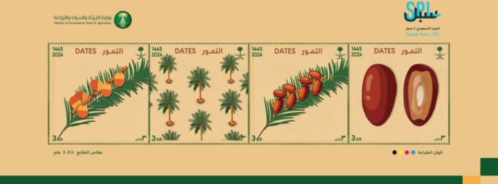 البريد السعودي “سبل” يصدر طابعاً بريدياً عن قطاع النخيل والتمور في المملكة