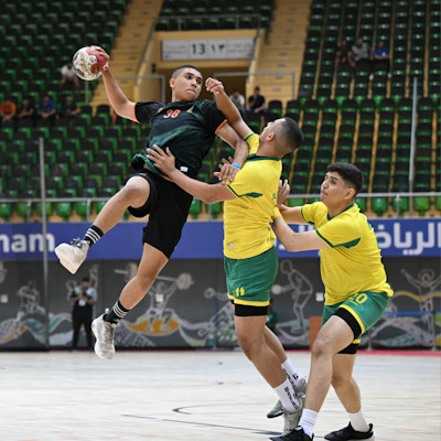 الخليج ومضر يواجهان الصفا والنور لتحديد بطل ممتاز ناشئين اليد