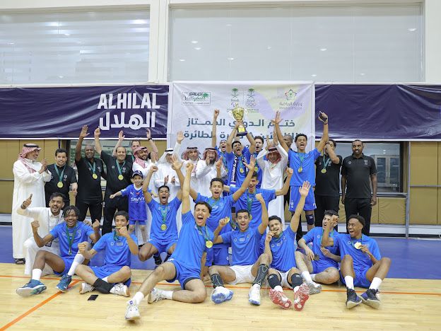 طائرة الهلال تتوج بكاس دوري ممتاز  الناشئين