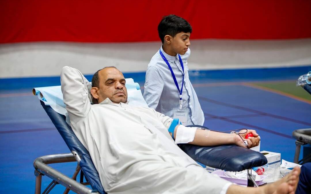 في ختام حملة التبرع بالدم..  نادي الخويلدية يدعم بنك دم القطيف بــ٤٢٣ متقدم