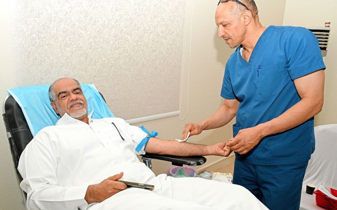 170 متبرعاً ينجحون “دمك حياة” بجمعية التنمية الأهلية بالكلابية