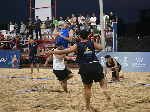 تأهل الحزم والنور والابتسام والصفا إلى نصف نهائي بطولة المملكة لكرة اليد الشاطئية للكبار