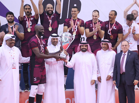 تتويج المنتخب القطري بطلا لكأس التحدي  للكرة الطائرة  ٢٠٢٤