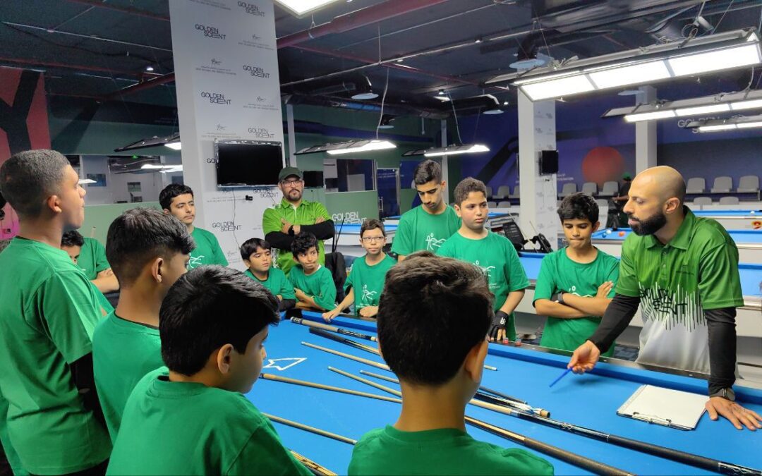 18 لاعباً في معسكر اخضر البراعم للبلياردو