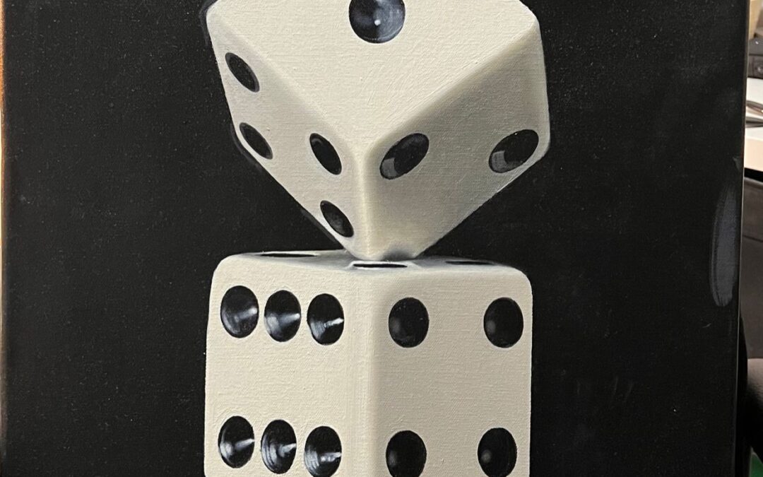 (غروب) للفنانة كوثر الحسيني في جمعية الثقافة والفنون بالدمام