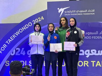 الكأس و 17 ميدالية لسيدات القادسية في بطولة كأس السوبر السعودي للتايكوندو