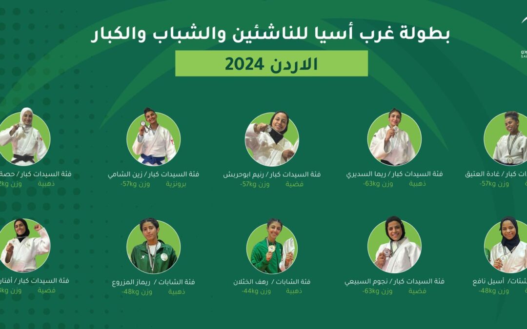 بطولة غرب آسيا.. بطلات الجودو السعوديات يُبهرن المشاركين  ويحصدّن 10 ميداليات