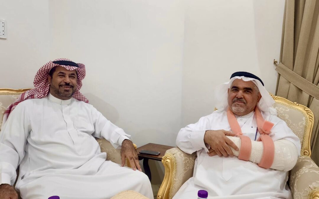 بعد تكلل عمليته بالنجاح.. صحيفة فرسان الرياضة تطمأن على العضو الفخري للصحيفة الأستاذ حسين الشيخ