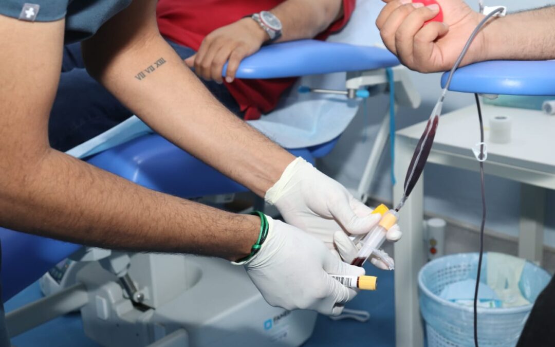 وحدة التبرع بالدم الأسبوعية: 21 وحدة دم بالأسبوع الأول من أغسطس