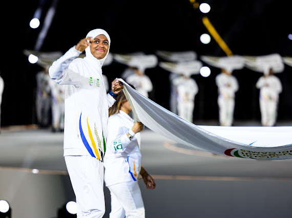 “دنيا” و”رهف” بصمة القادسية في افتتاح “الألعاب السعودية”