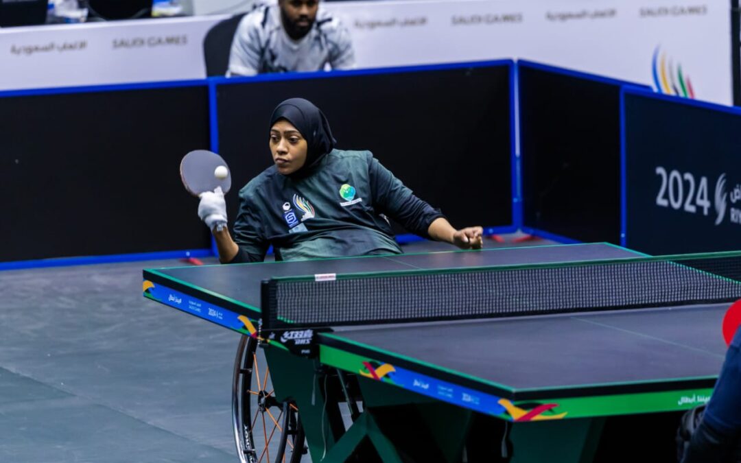 إبراهيم وغالية يتوجان بذهبية كرة الطاولة البارالمبية