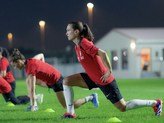 فارسات القادسية يختتمن تحضيراتهن لمواجهة النصر