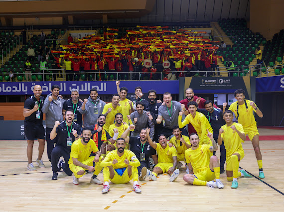 صالات القادسية تكتسح السر ويتأهل لمواجهة النصر في نهائي كأس الإتحاد