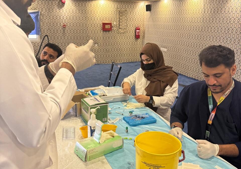 الحمله الوطنيه للتطعيم بلقاح الثلاثي الفيروسي في ملاحظة الدمام