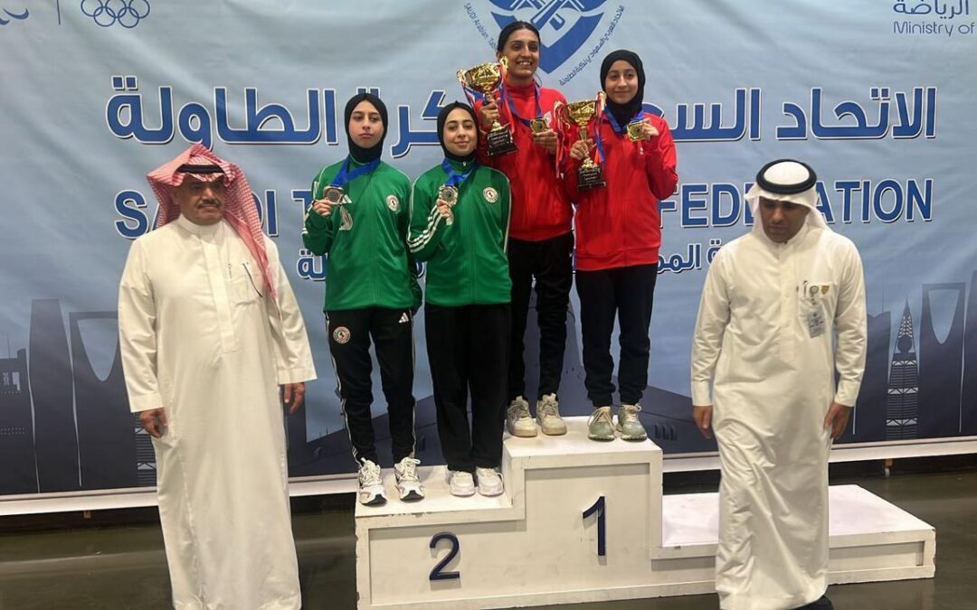 فارسات الاتفاق يتصدرن التصنيف العام لكرة الطاولة في المملكة