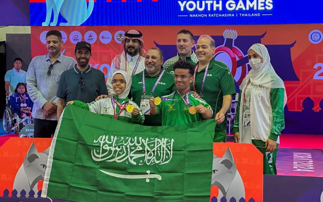 طلال و فجر يتوجان بذهب دورة الألعاب للقدرات للناشئين لرفع الاثقال البارالمبية بتايلند