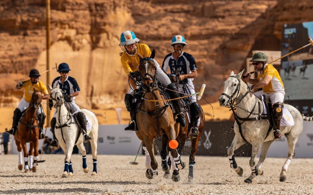 عِكْمَه وريتشارد ميل في نهائي بولو الصحراء بالعلا
