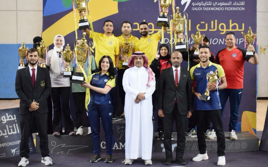 تايكوندو النصر والرياض يتقاسمان ذهب السيدات