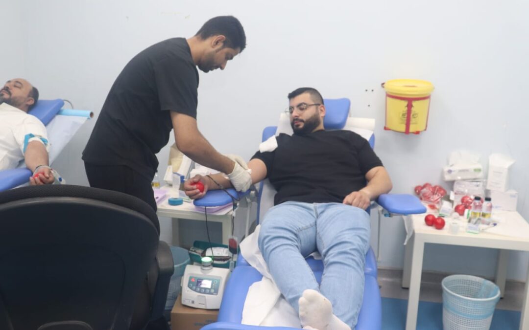 الوحدة الإسبوعية للتبرع بالدم: 27 وحدة دم في الأسبوع الثالث من يوليو