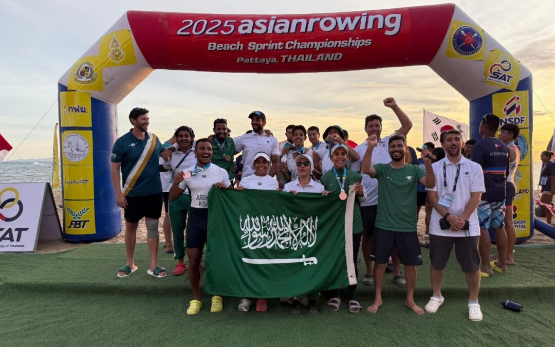 السعودية تحصد 4 ميداليات آسيوية في بطولة آسيا للتجديف الساحلي 2025
