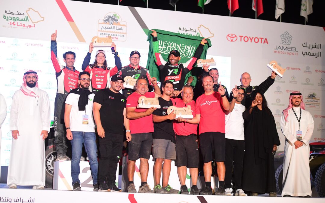 العالمي يزيد الراجحي يواصل حصد الألقاب ويحقق فوزه الخامس في باها القصيم من البطولة السعودية تويوتا للراليات الصحراوية