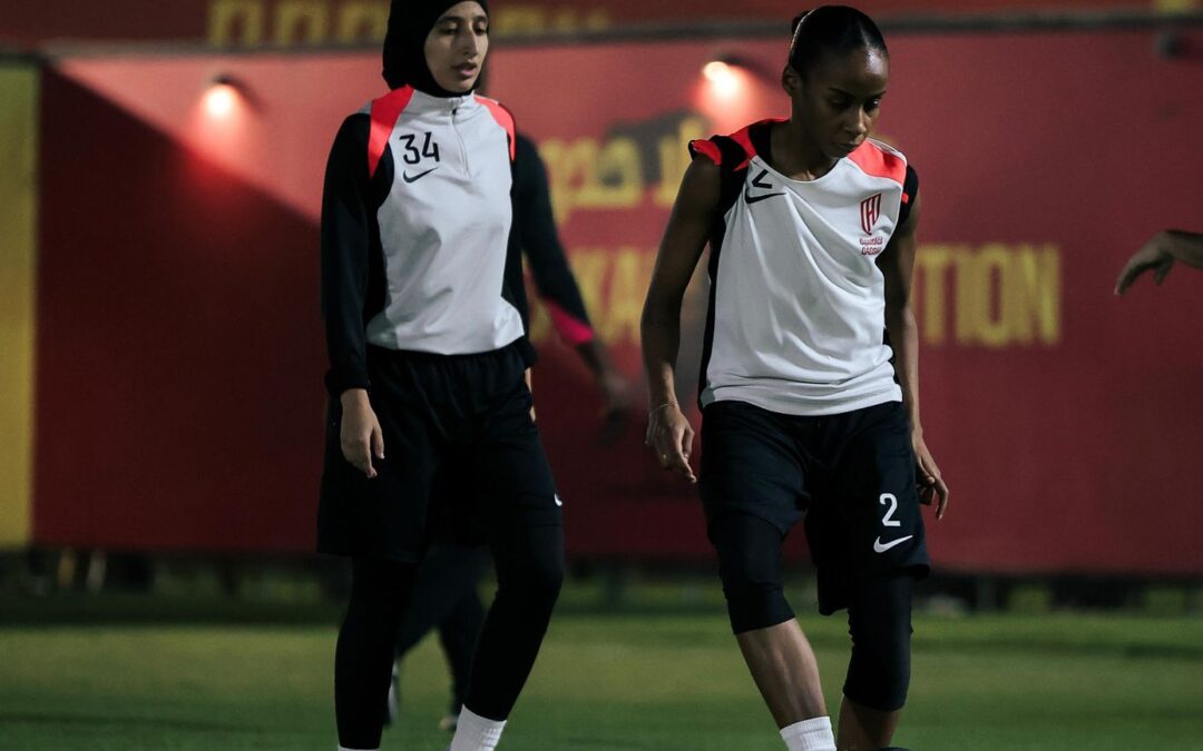 سيدات القادسية يختتمن تحضيراتهن لمواجهة شعلة الشرقية