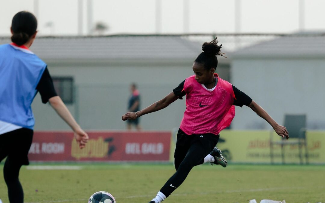 سيدات القادسية يختتمن استعداداتهن لمواجهة النصر في كأس تحدي الممتاز