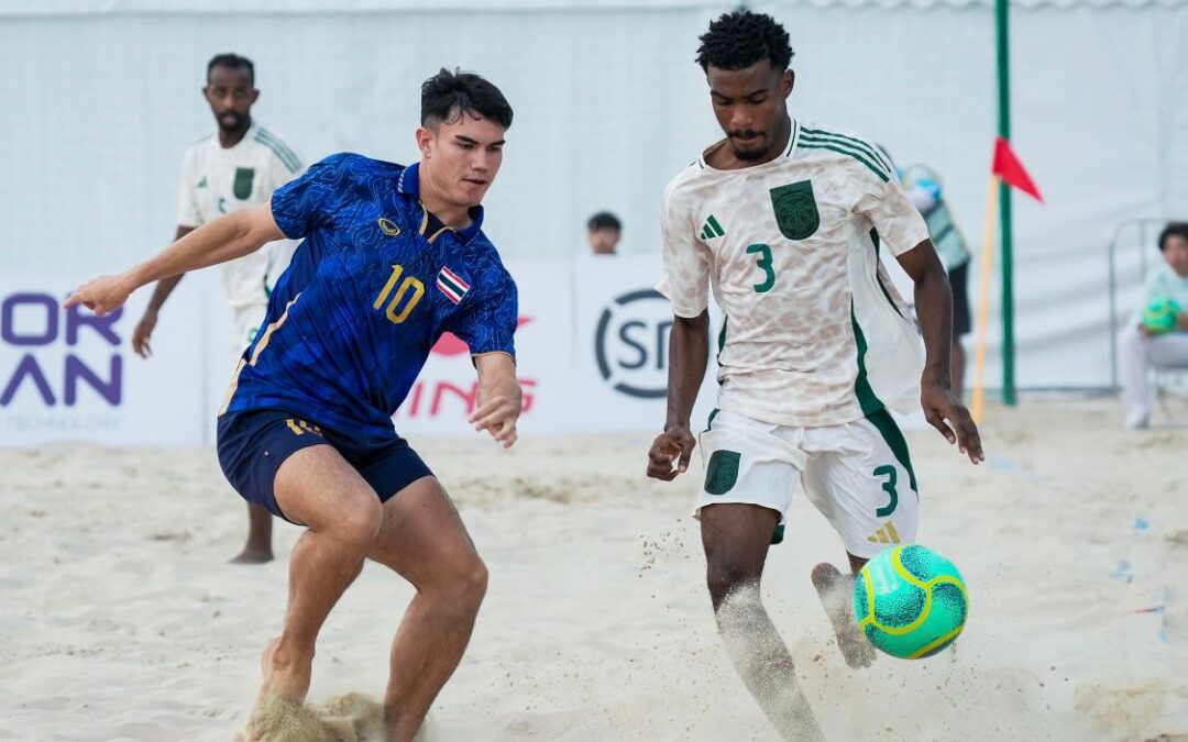 فريق السعودية يفتتح رصيده في سانيا ببرونزية آل مرضي وأخضر الشاطئية بفوز على تايلاند و بن جلوي يحضر حفل الاولمبي الآسيوي