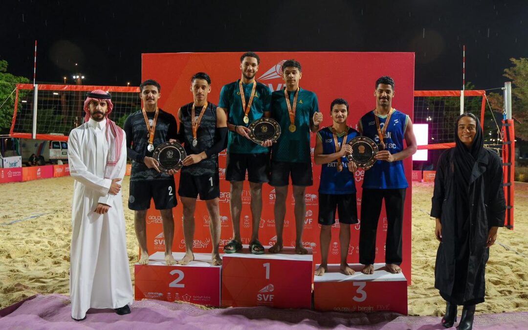 بعد فوزه في “جازان وجدة” واختتمها في الرياض .. شباب الخليج أبطال المملكة للكرة الطائرة الشاطئية