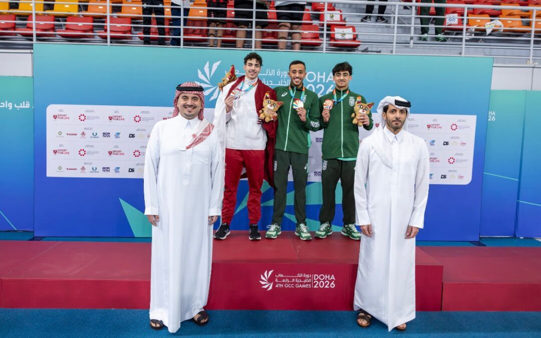 8 ميداليات سعودية في افتتاح خليجية الدوحة 2026م بحضور بن جلوي